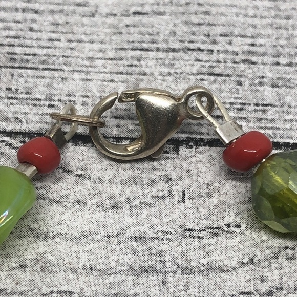 ARTISAN handcrafted handmade 925 sterling silver beaded bracelet boho layering. - Picture 3 of 5